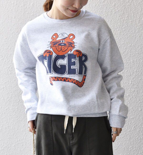 SHIPS any「The BOOK STORE:〈洗濯機可能〉タイガー プリント 裏起毛 スウェット」|スウェット・ジャージ|