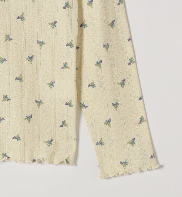 SHIPS any「SHIPS any:〈洗濯機可能〉フラワー アイレット ボトルネック メロウ プルオーバー」|Tシャツ・カットソー|