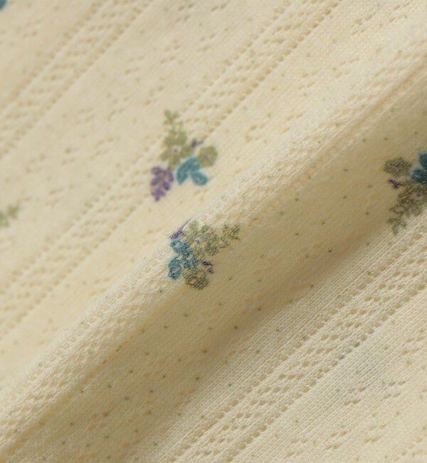 SHIPS any「SHIPS any:〈洗濯機可能〉フラワー アイレット ボトルネック メロウ プルオーバー」|Tシャツ・カットソー|