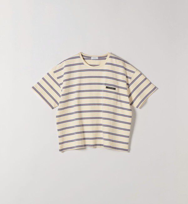 SHIPS any「SHIPS any:〈洗濯機可能〉マルチボーダー ワイド TEE」|Tシャツ・カットソー|