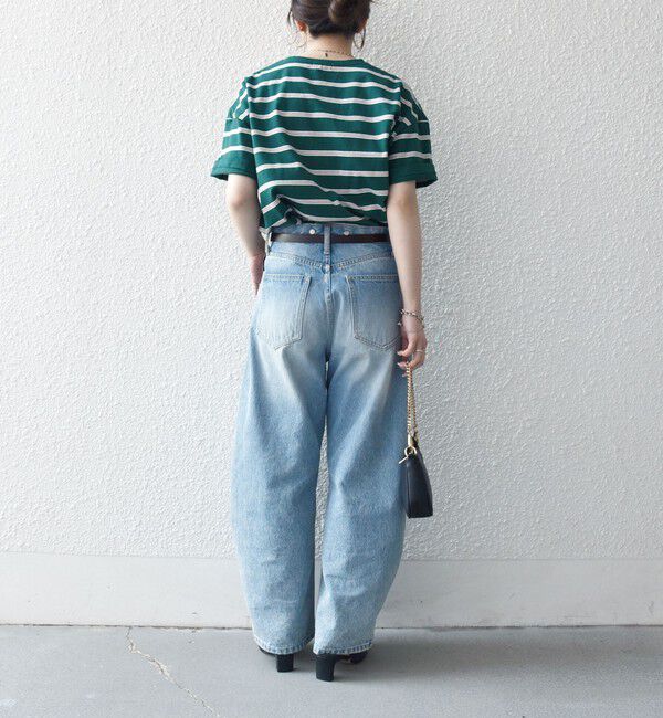 SHIPS any「SHIPS any:〈洗濯機可能〉マルチボーダー ワイド TEE」|Tシャツ・カットソー|