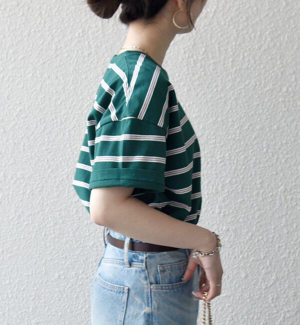 SHIPS any「SHIPS any:〈洗濯機可能〉マルチボーダー ワイド TEE」|Tシャツ・カットソー|