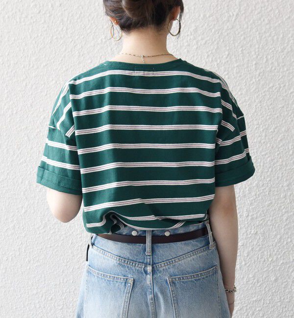 SHIPS any「SHIPS any:〈洗濯機可能〉マルチボーダー ワイド TEE」|Tシャツ・カットソー|