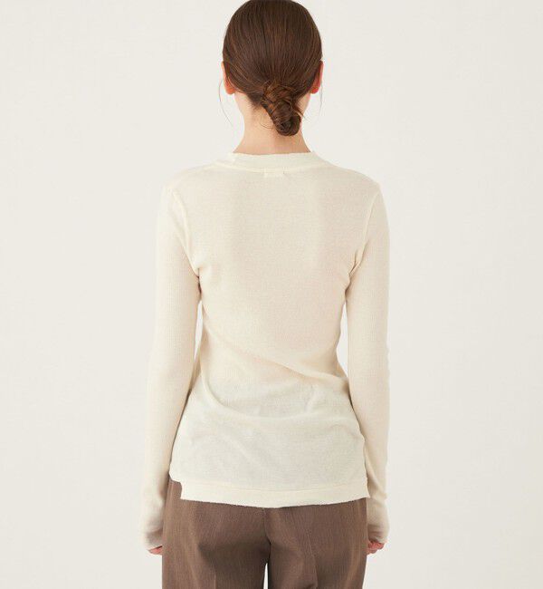 GALERIE VIE「コットンカシミヤジャージー クルーネックプルオーバー」|Tシャツ・カットソー|