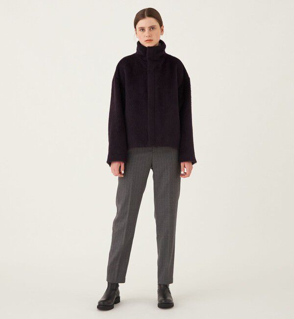 GALERIE VIE「アルパカシャギー スタンドカラーショートコート」|その他|