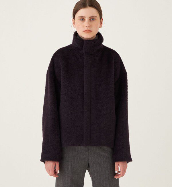 GALERIE VIE「アルパカシャギー スタンドカラーショートコート」|その他|