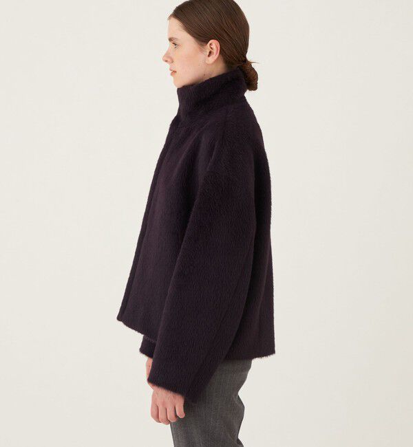 GALERIE VIE「アルパカシャギー スタンドカラーショートコート」|その他|