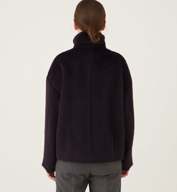 GALERIE VIE「アルパカシャギー スタンドカラーショートコート」|その他|