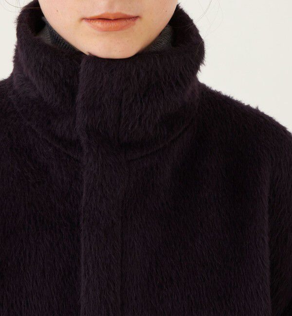 GALERIE VIE「アルパカシャギー スタンドカラーショートコート」|その他|