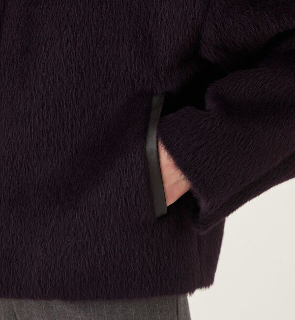 GALERIE VIE「アルパカシャギー スタンドカラーショートコート」|その他|