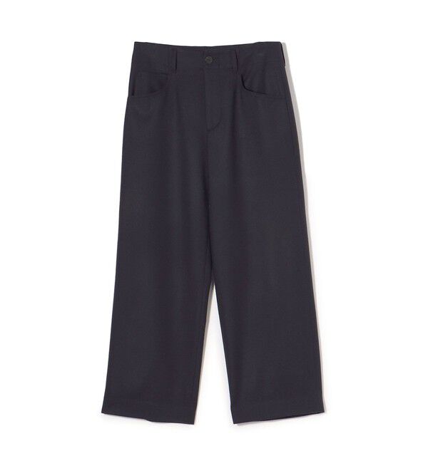 GALERIE VIE「ウールサキソニー セミワイドパンツ」|その他|69 ネイビー