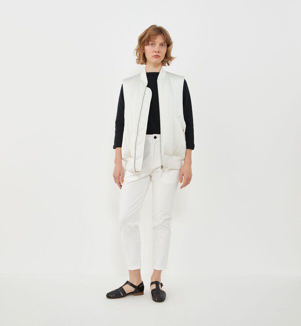 GALERIE VIE「パディングサテン フライトベスト」|ダウンベスト・ベスト|