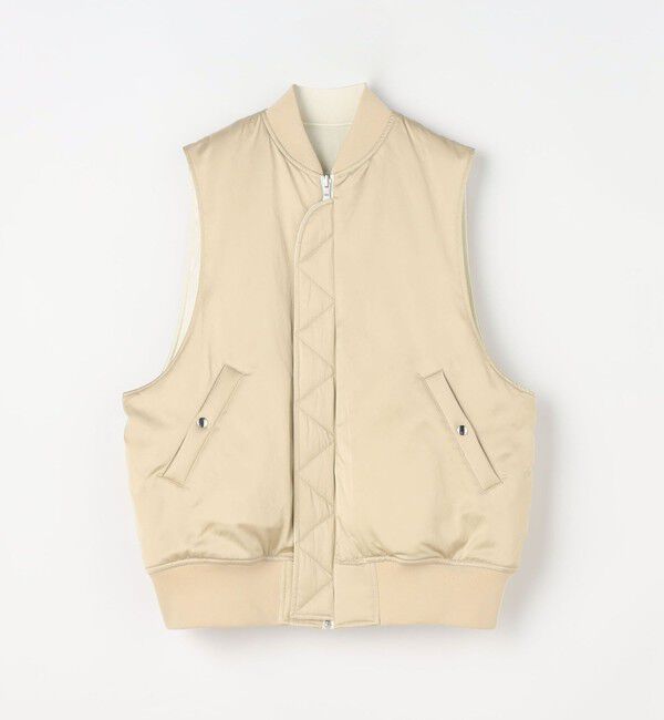 GALERIE VIE「パディングサテン フライトベスト」|ダウンベスト・ベスト|