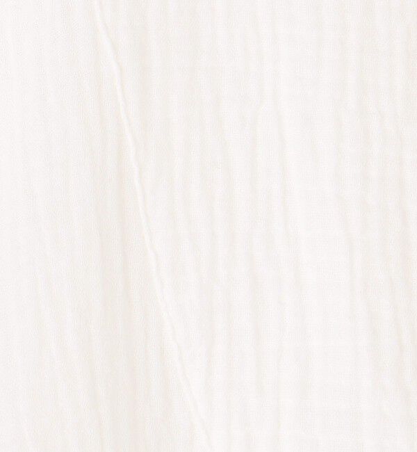 GALERIE VIE「ダブルガーゼ ウィングカラーロングシャツ」|シャツ・ブラウス|