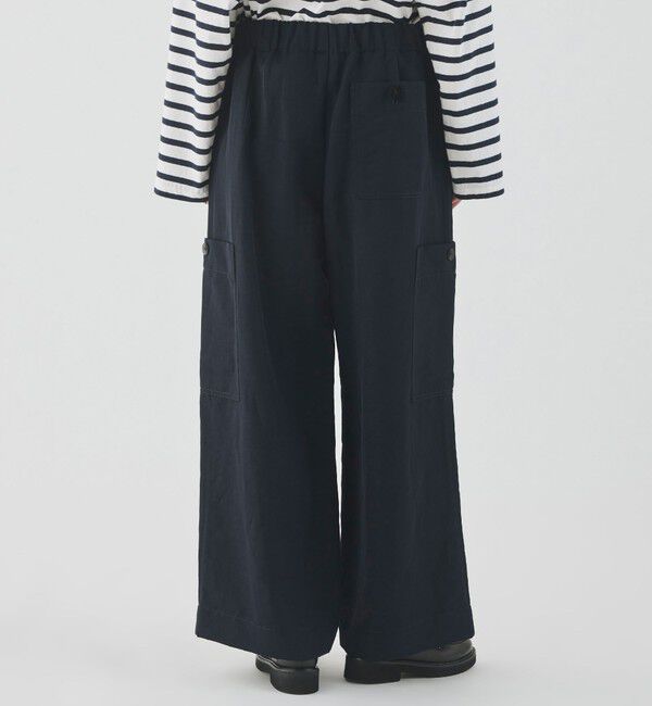 GALERIE VIE「ナイリーギャバジン イージーサイドポケットパンツ」|カーゴ|