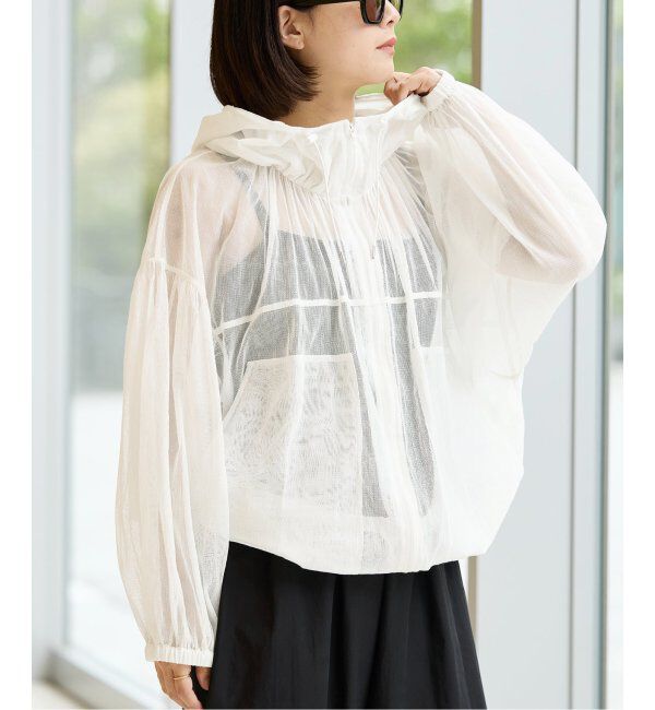 IENA LA BOUCLE「IENA LA BOUCLE ソフトメッシュパーカー」|その他|ホワイト