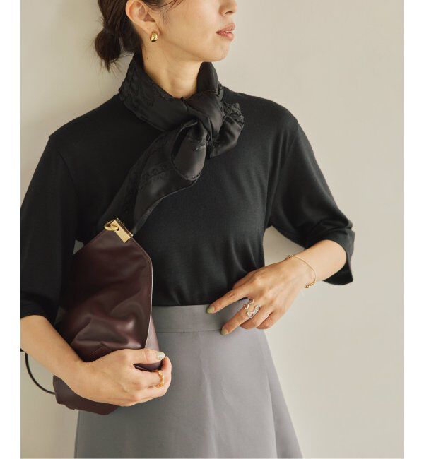 VERMEIL par iena「wool 100 jersey Tシャツ」|Tシャツ・カットソー|ブラック