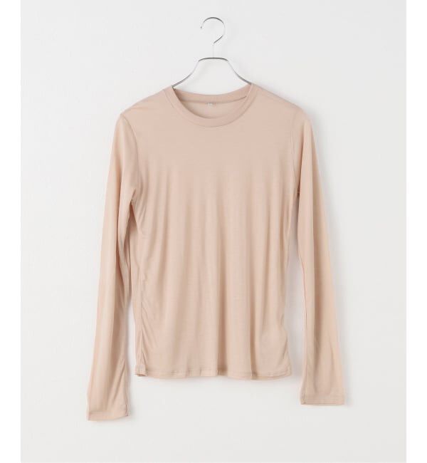 IENA LA BOUCLE「BASERANGE/ベースレンジ LONG SLEEVE Tシャツ TOLSBL-000」|Tシャツ・カットソー|ベージュ