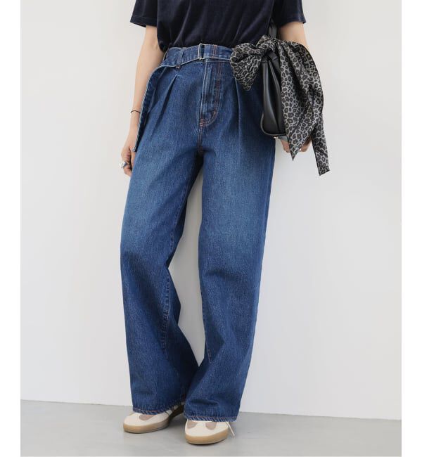 VERMEIL par iena「NEEDBY heritage ニードバイ ヘリテージ FRED Superwide」|デニム|ネイビー