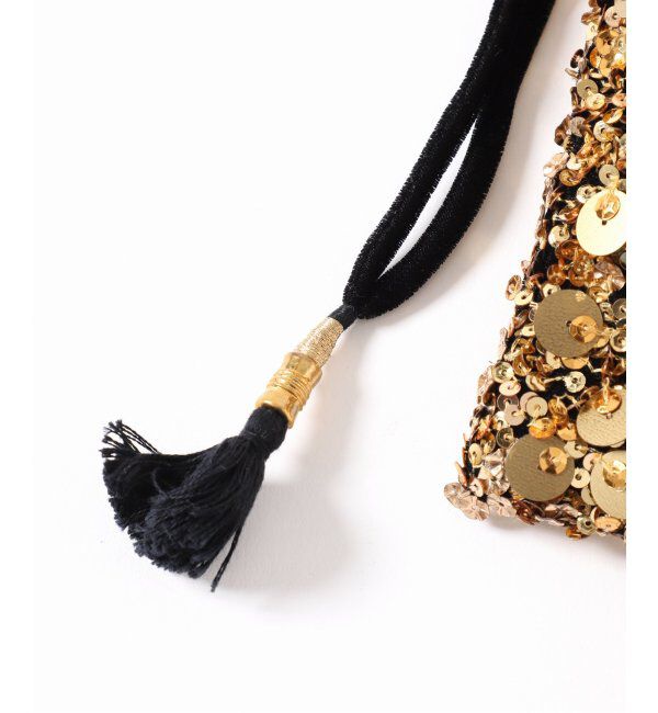 VERMEIL par iena「CITRUS シトラス 別注Gold Sequines Potli Bag C25/PO863」|その他|