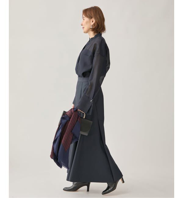 VERMEIL par iena「ダブルサテンスカート」|スカート|