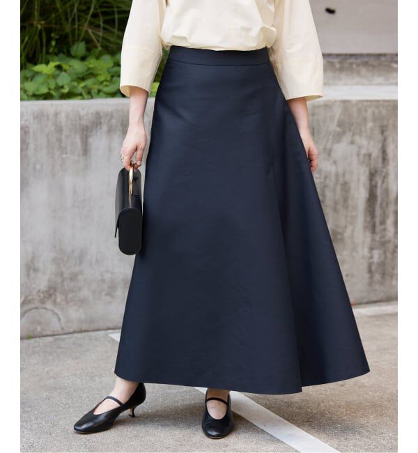 VERMEIL par iena「ダブルサテンスカート」|スカート|