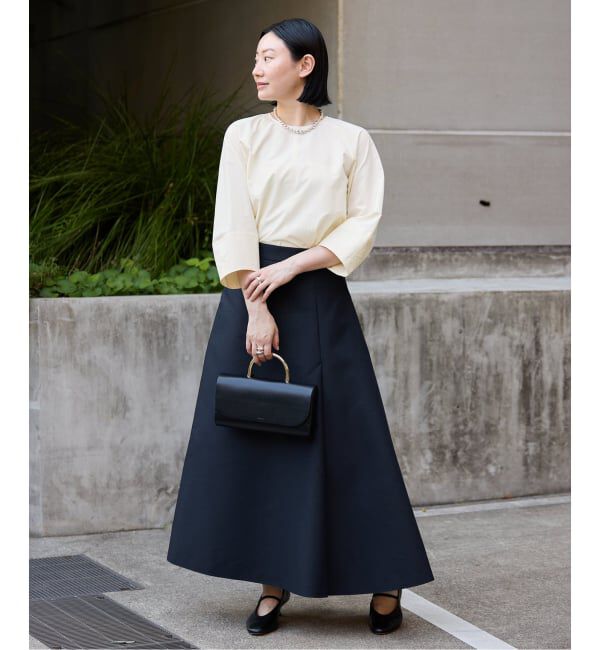 VERMEIL par iena「ダブルサテンスカート」|スカート|