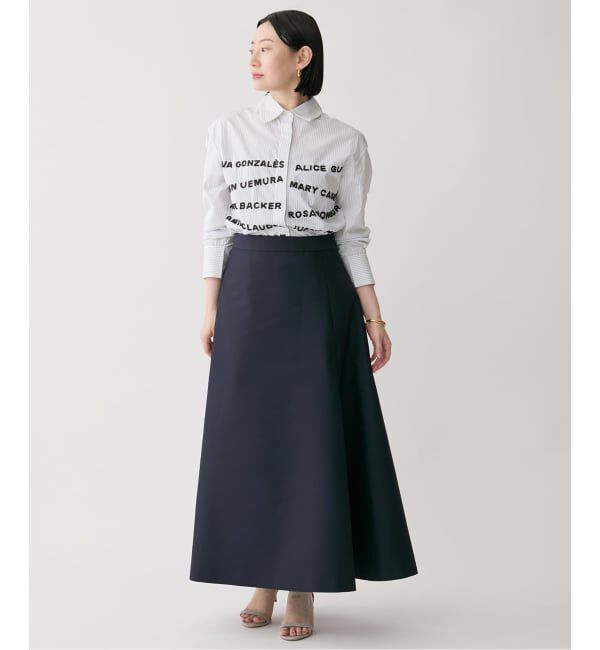 VERMEIL par iena「ダブルサテンスカート」|スカート|