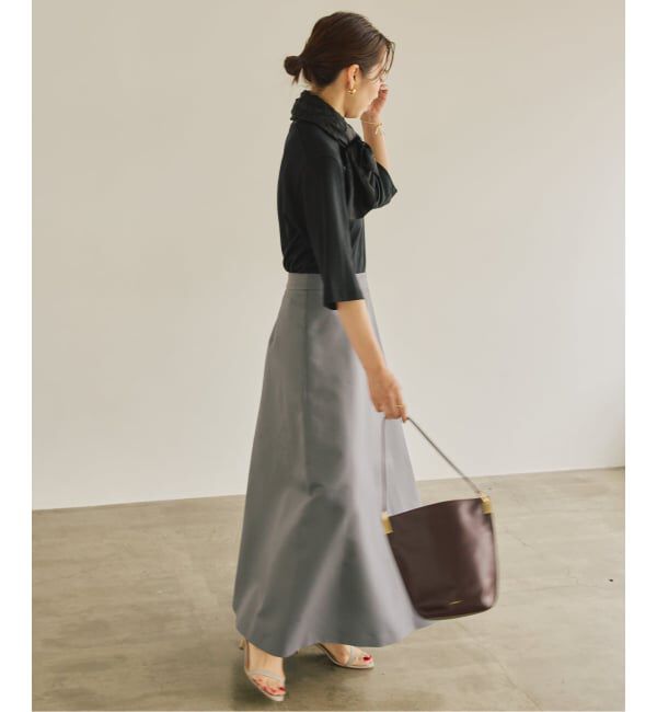 VERMEIL par iena「ダブルサテンスカート」|スカート|