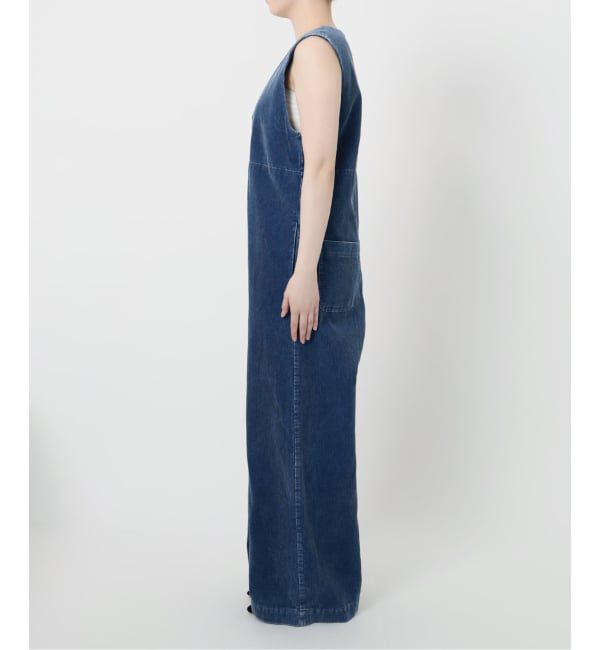 IENA LA BOUCLE「《追加》IENA LA BOUCLE インディゴコーデュロイオールインワン2」|オールインワン|