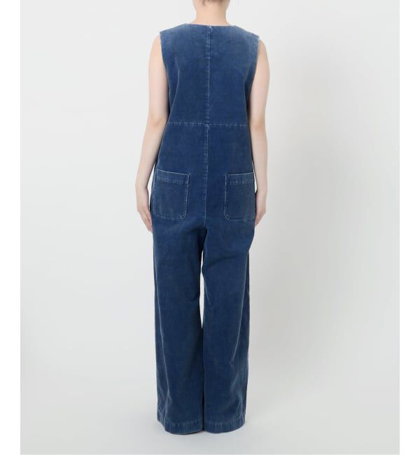 IENA LA BOUCLE「《追加》IENA LA BOUCLE インディゴコーデュロイオールインワン2」|オールインワン|