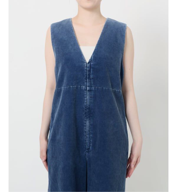IENA LA BOUCLE「《追加》IENA LA BOUCLE インディゴコーデュロイオールインワン2」|オールインワン|