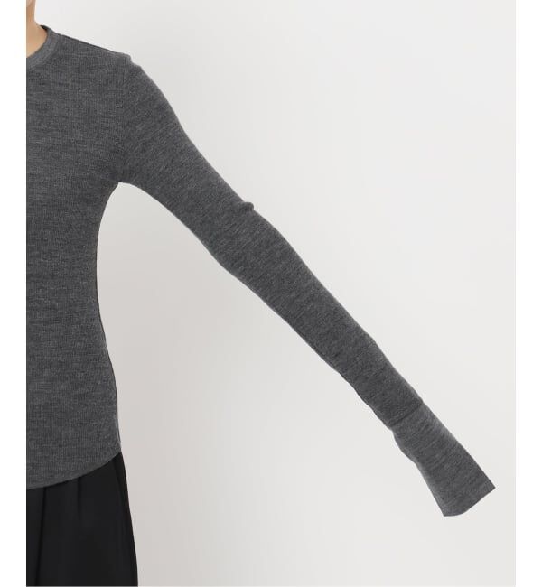 VERMEIL par iena「wool100 RIB クループルオーバー」|Tシャツ・カットソー|