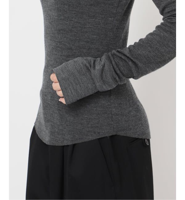 VERMEIL par iena「wool100 RIB クループルオーバー」|Tシャツ・カットソー|