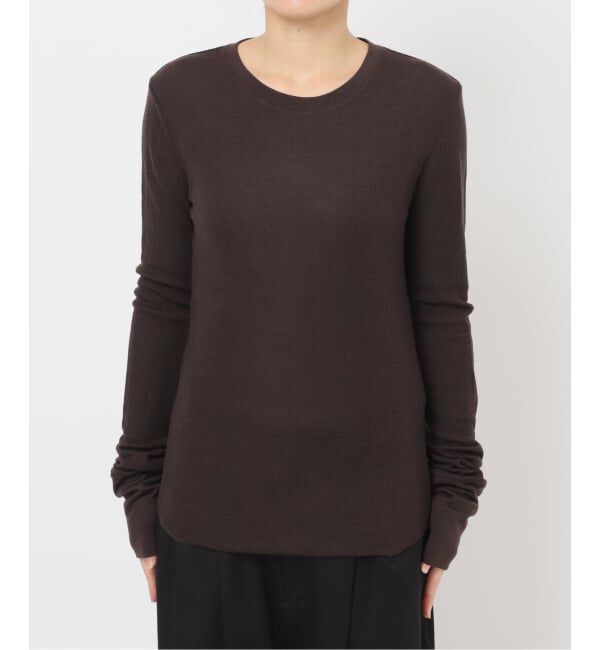VERMEIL par iena「wool100 RIB クループルオーバー」|Tシャツ・カットソー|