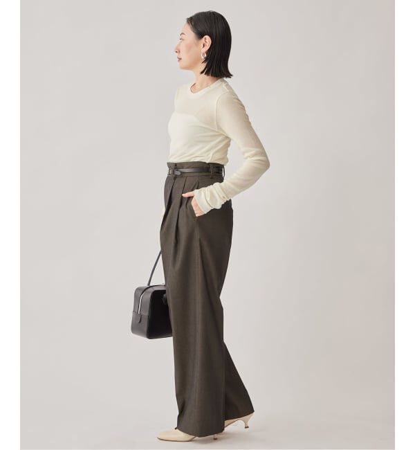 VERMEIL par iena「wool100 RIB クループルオーバー」|Tシャツ・カットソー|