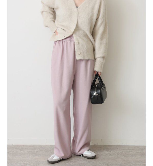 JOURNAL STANDARD「《追加2》ウールライクストレッチワイドパンツ」|その他|ピンク