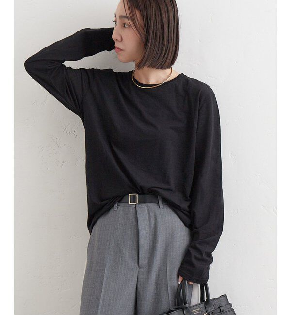 JOURNAL STANDARD「《追加4》クルーネックシアーロングTシャツ」|Tシャツ・カットソー|