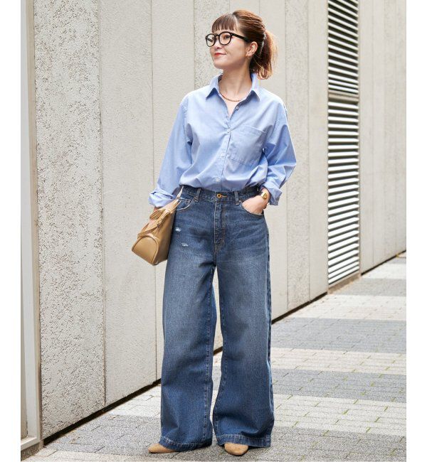 Spick and Span「5 1/2 BAGGY DENIM」|デニム|