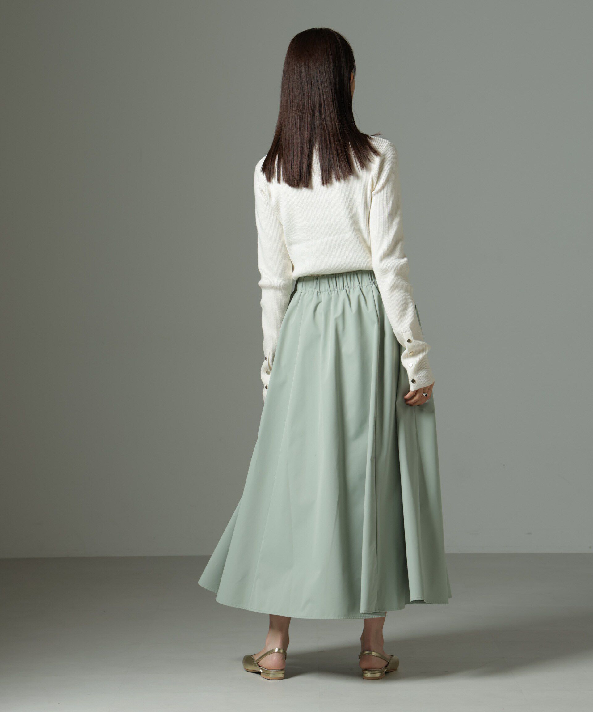 nano･universe「ウェストゴムギャザースカート」|スカート|