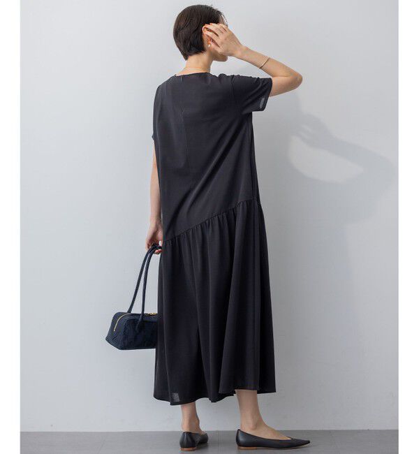 23区「【Oggi8月号掲載/接触冷感/洗える】ツイストコットンプレーティング ティアードワンピース」|ワンピース|