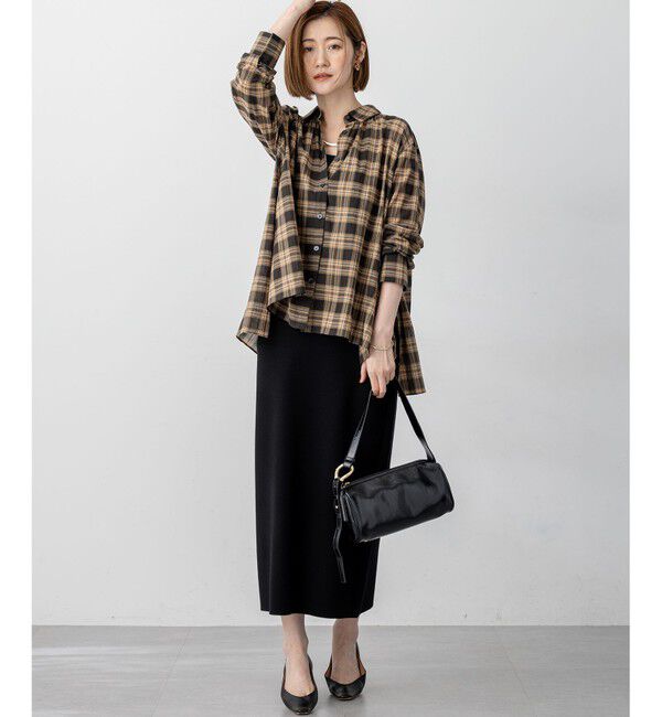 23区「【WEB&一部店舗限定】シアーコットン チェック シャツ」|シャツ・ブラウス|