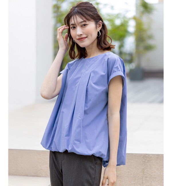 any SiS「【洗える】バルーン ブラウス」|シャツ・ブラウス|ブルー