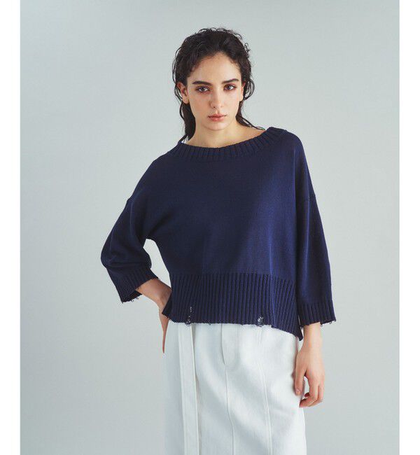 Grace Class「クラッシュヘムクロップトトップ」|ニット・セーター|