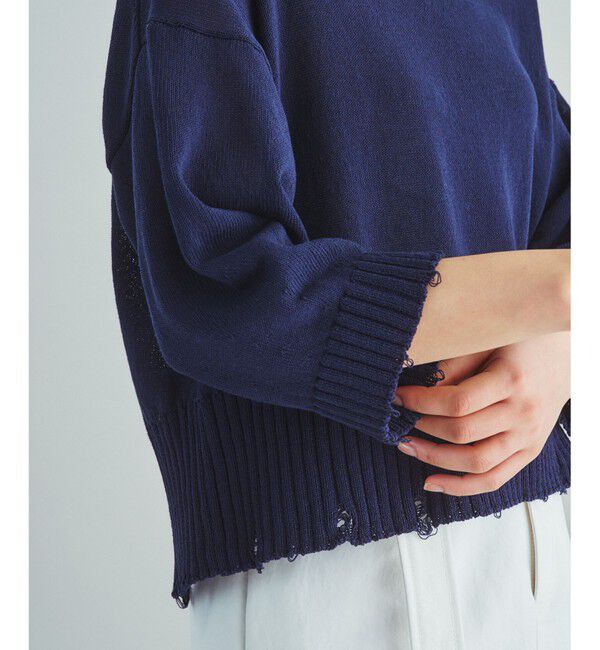 Grace Class「クラッシュヘムクロップトトップ」|ニット・セーター|