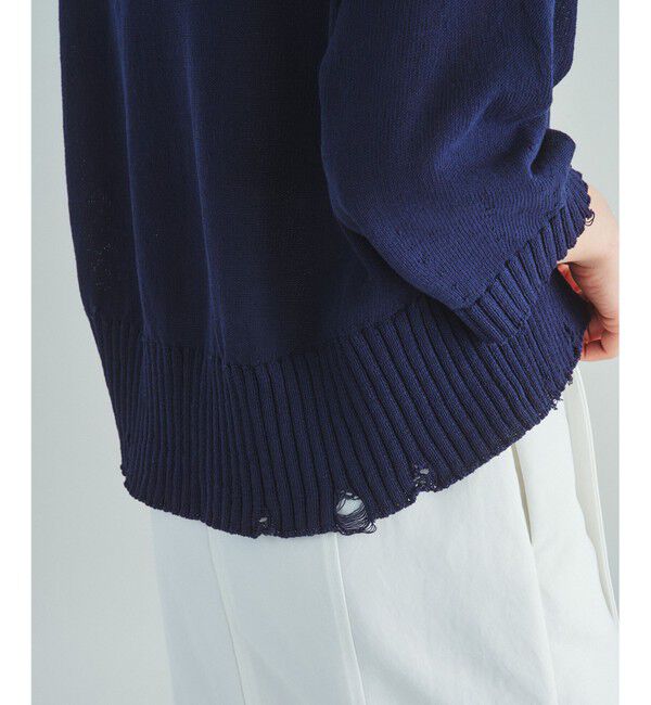 Grace Class「クラッシュヘムクロップトトップ」|ニット・セーター|