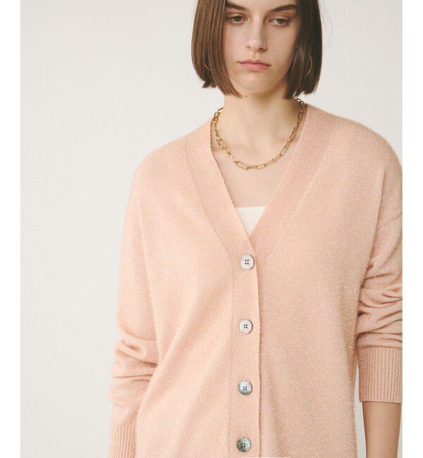 Diagram「フィルムヤーンニットカーディガン」|カーディガン|ピンク