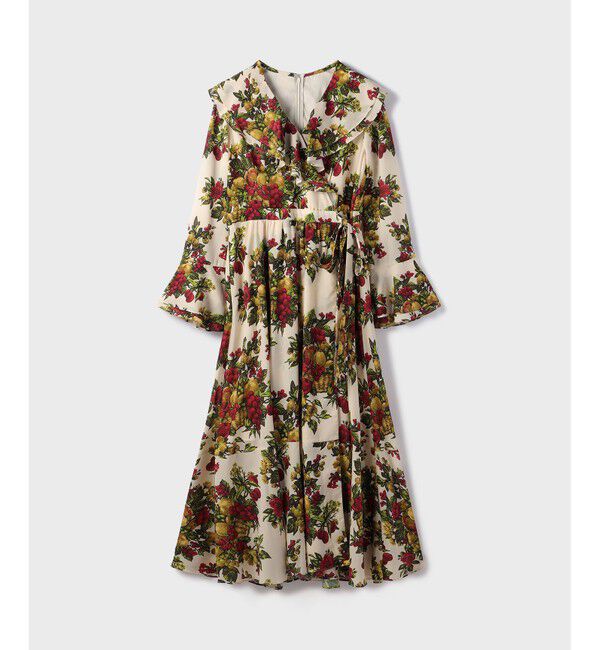 GRACE CONTINENTAL「ボタニカルベリープリントワンピース」|ワンピース|