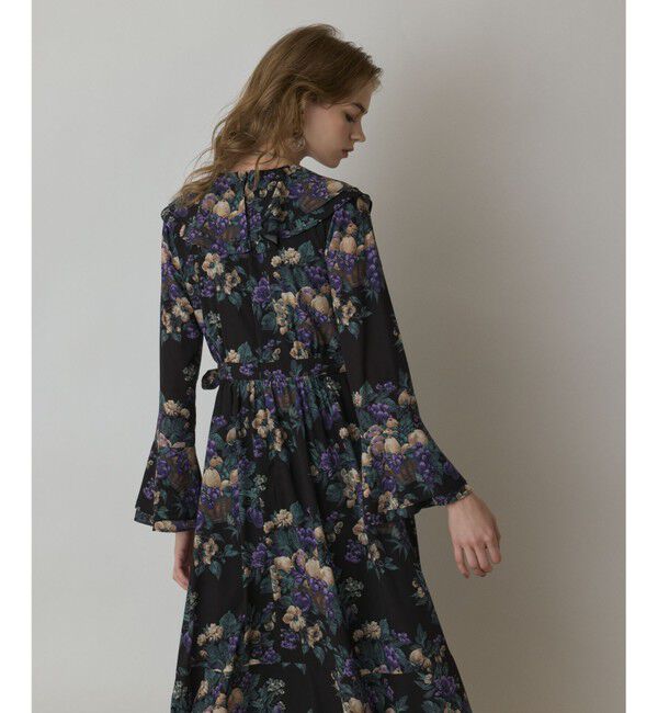 GRACE CONTINENTAL「ボタニカルベリープリントワンピース」|ワンピース|