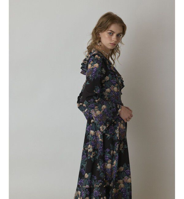 GRACE CONTINENTAL「ボタニカルベリープリントワンピース」|ワンピース|